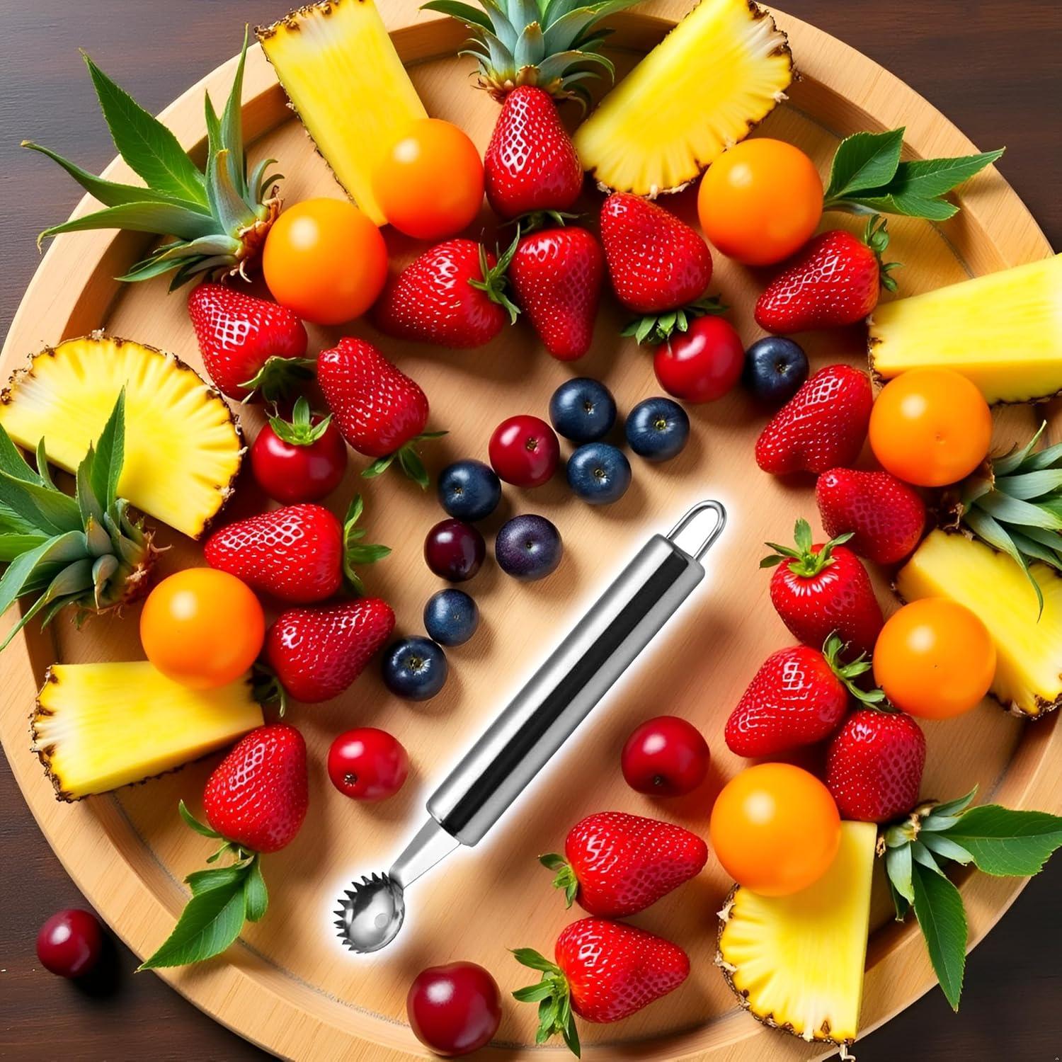 Removedor de Tallos de Acero Inoxidable GANPUB para Frutas