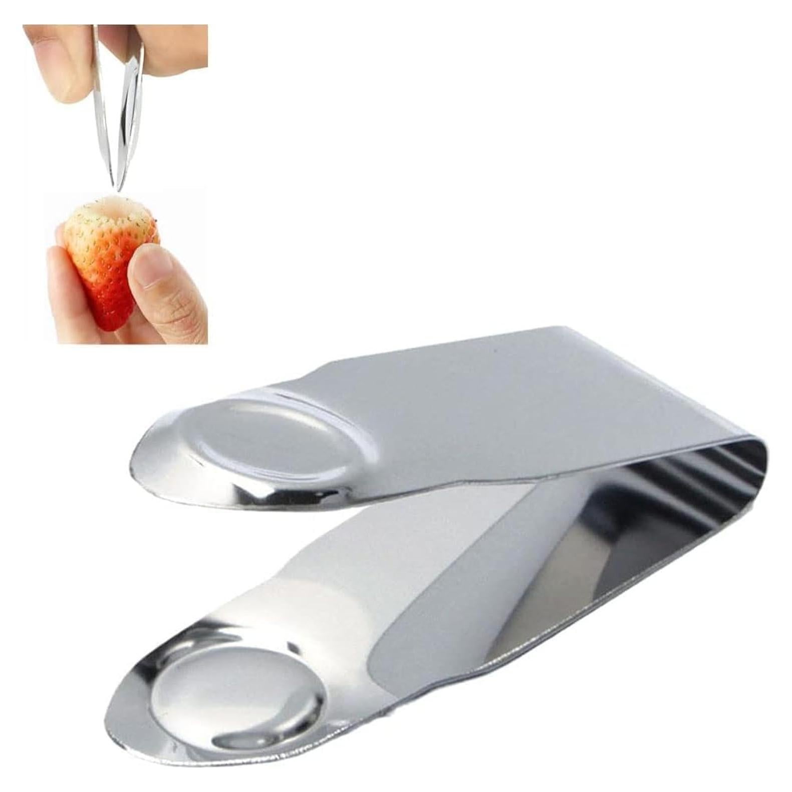 Removedor de tallos de fresa Jowxsx - Acero inoxidable, multiusos