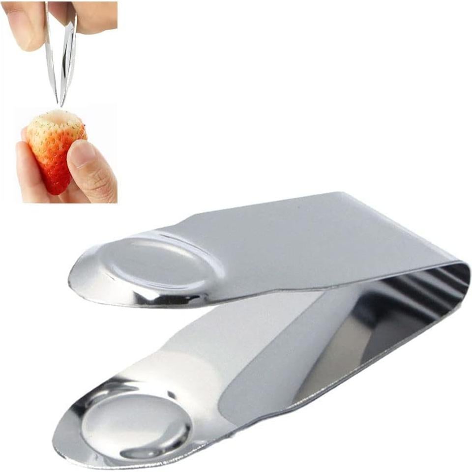 Removedor de tallos de fresa Jowxsx - Acero inoxidable, multiusos