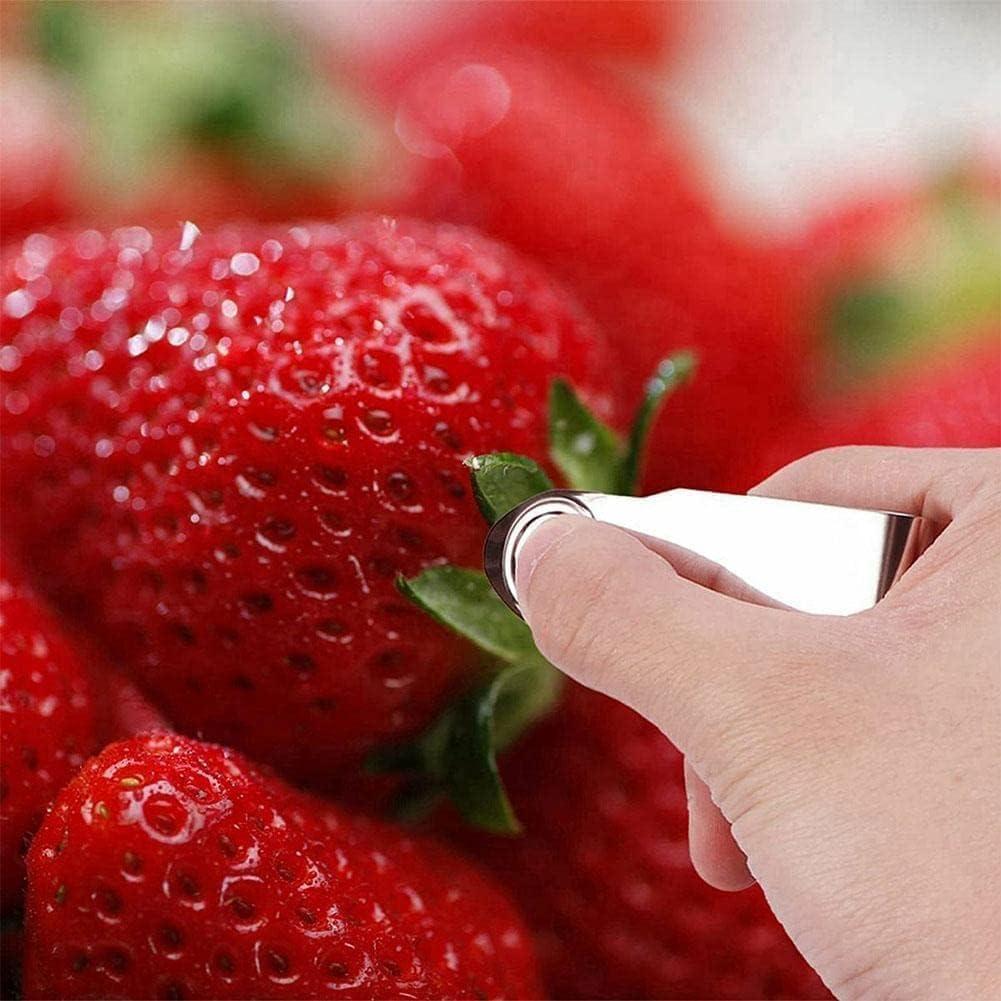 Removedor de tallos de fresa Jowxsx - Acero inoxidable, multiusos