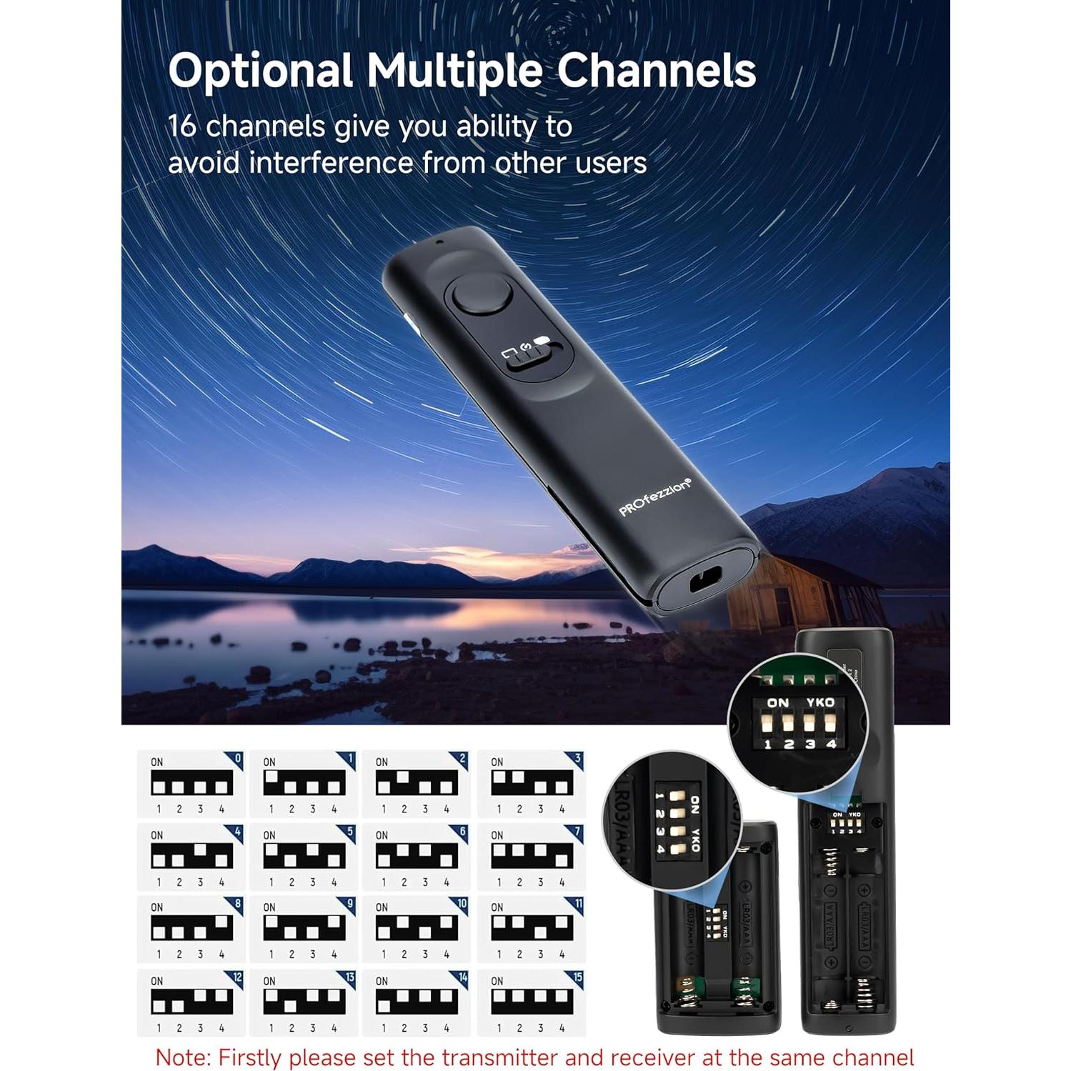 Disparador Remoto Inalámbrico PROfezzion para Canon - 50m