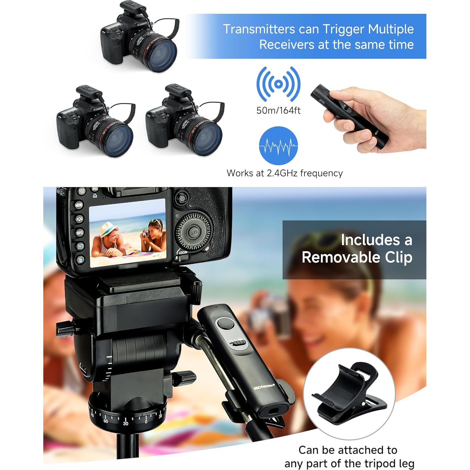 Disparador Remoto Inalámbrico PROfezzion para Canon - 50m