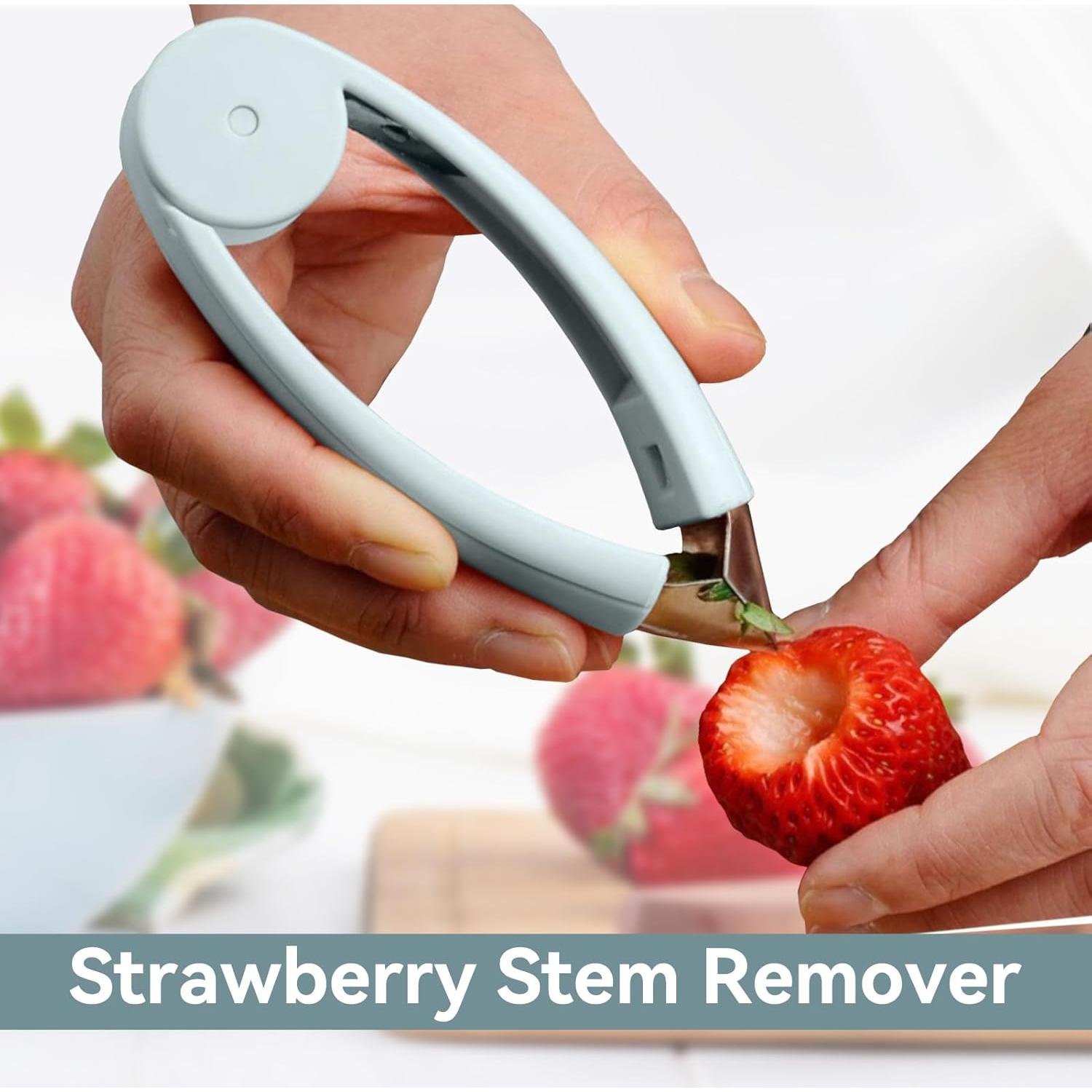 Pelador de Ojos de Piña HERCHR Acero Inoxidable 12 cm Azul