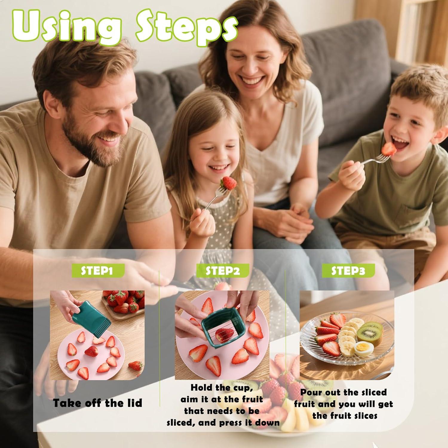 Cortador de Frutas Multifuncional Suuker - Azul, 45g