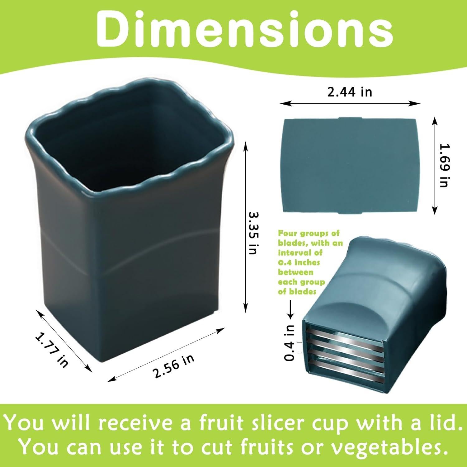 Cortador de Frutas Multifuncional Suuker - Azul, 45g