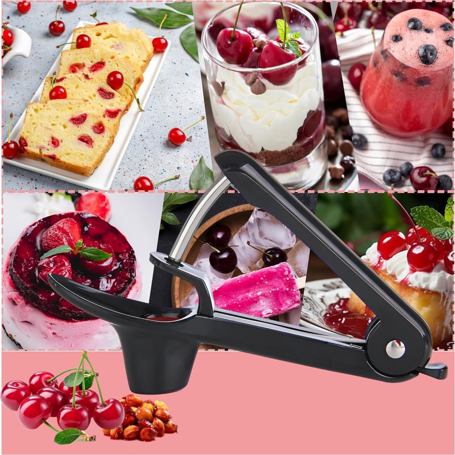 Deshuesador de Cereza Jusanice Acero Inoxidable Negro