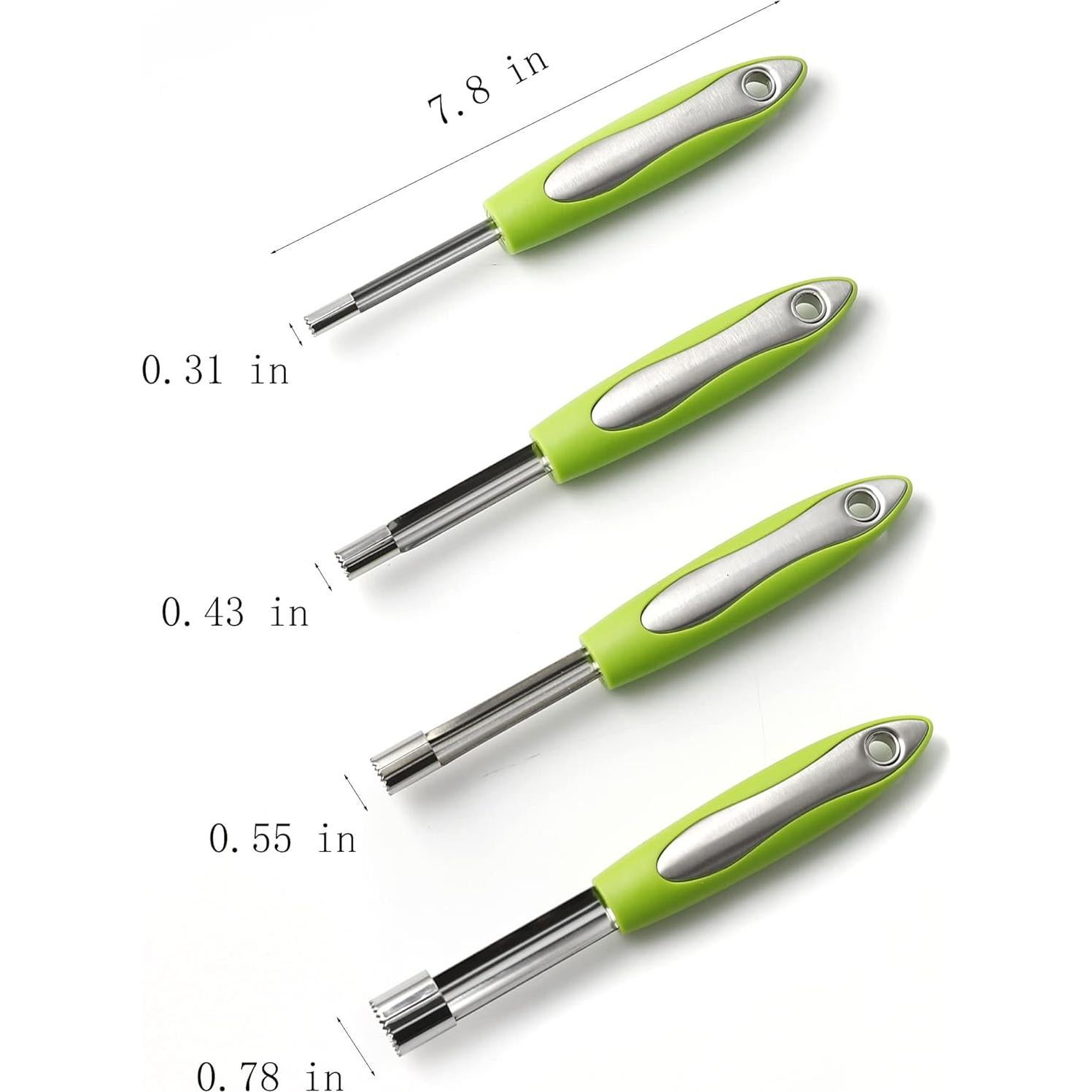 Juego de Descorazonadores de Manzana FREESHU - 4 Tamaños