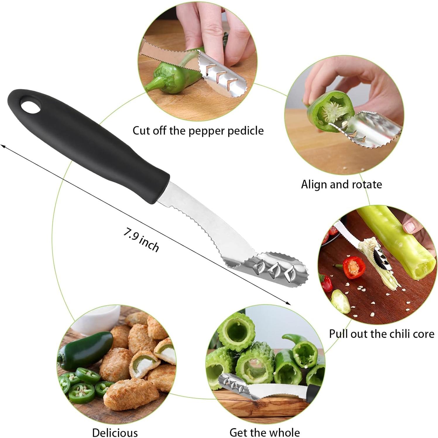 Juego de Herramientas Descorazonadoras Openfly - 6 Piezas Acero Inoxidable