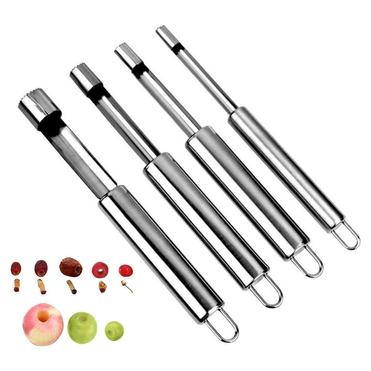 Juego de 4 Descorazonadores SvaTao de Acero Inoxidable