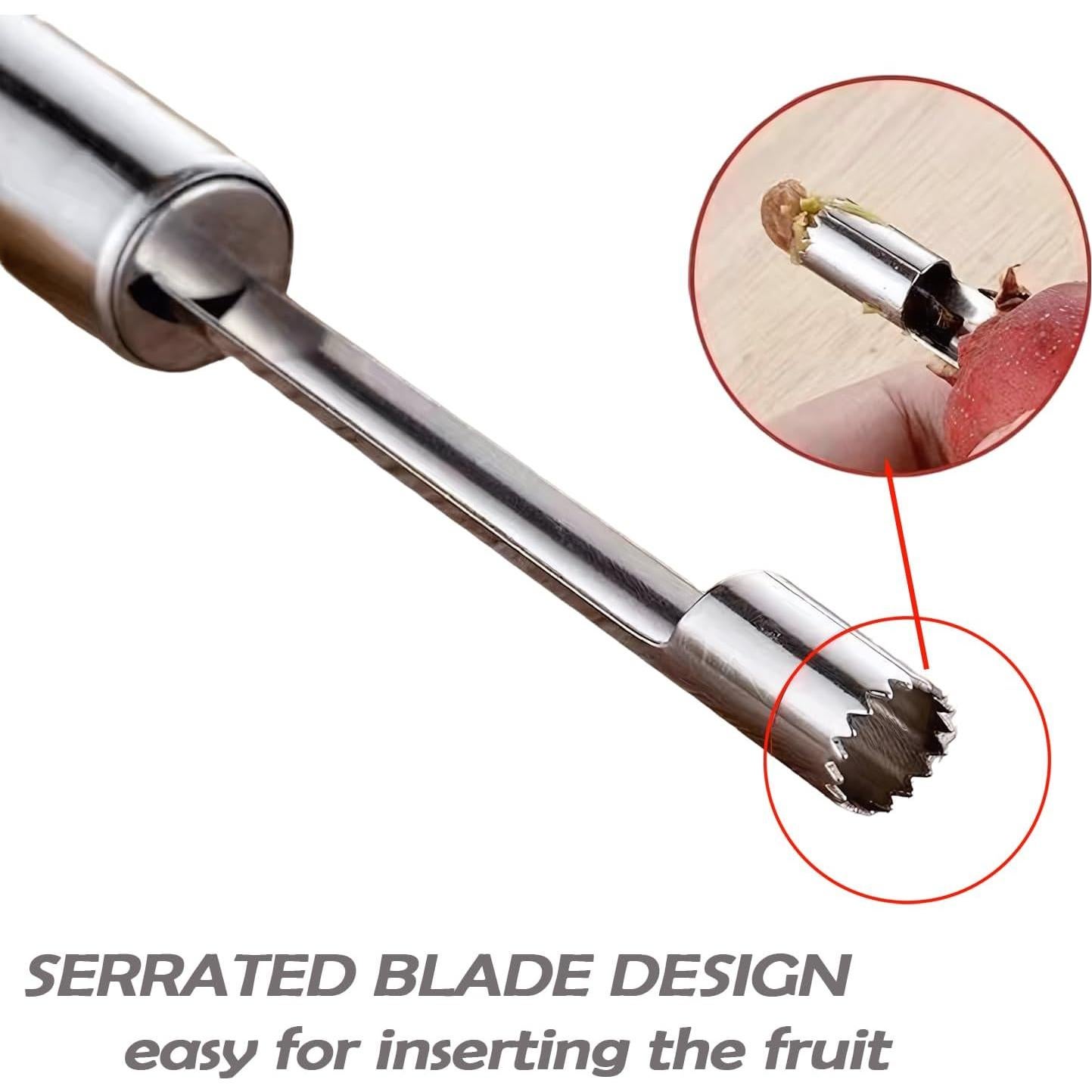 Juego de 4 Descorazonadores SvaTao de Acero Inoxidable