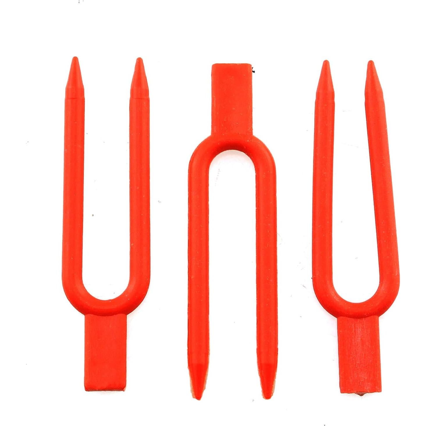 100 Horquillas de Plantación de Fresa JCBIZ 55mm Color Rojo