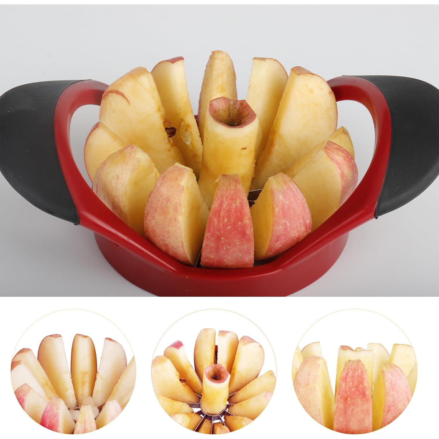 Cortador de Manzanas TONQDPE 12 cm Acero Inoxidable Rojo