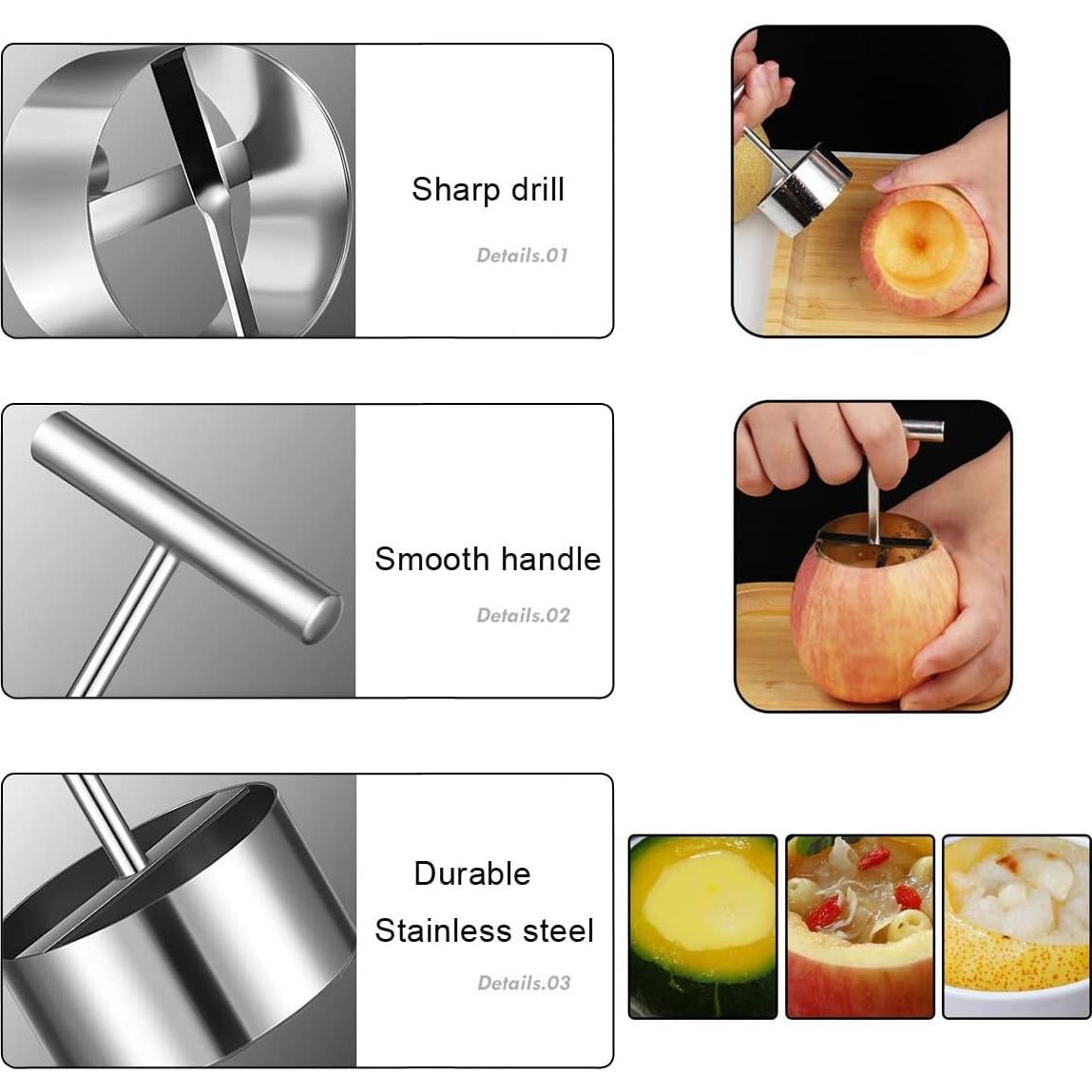 Extractor de Frutas y Verduras JOMIHONEY 2 Tamaños Acero Inoxidable