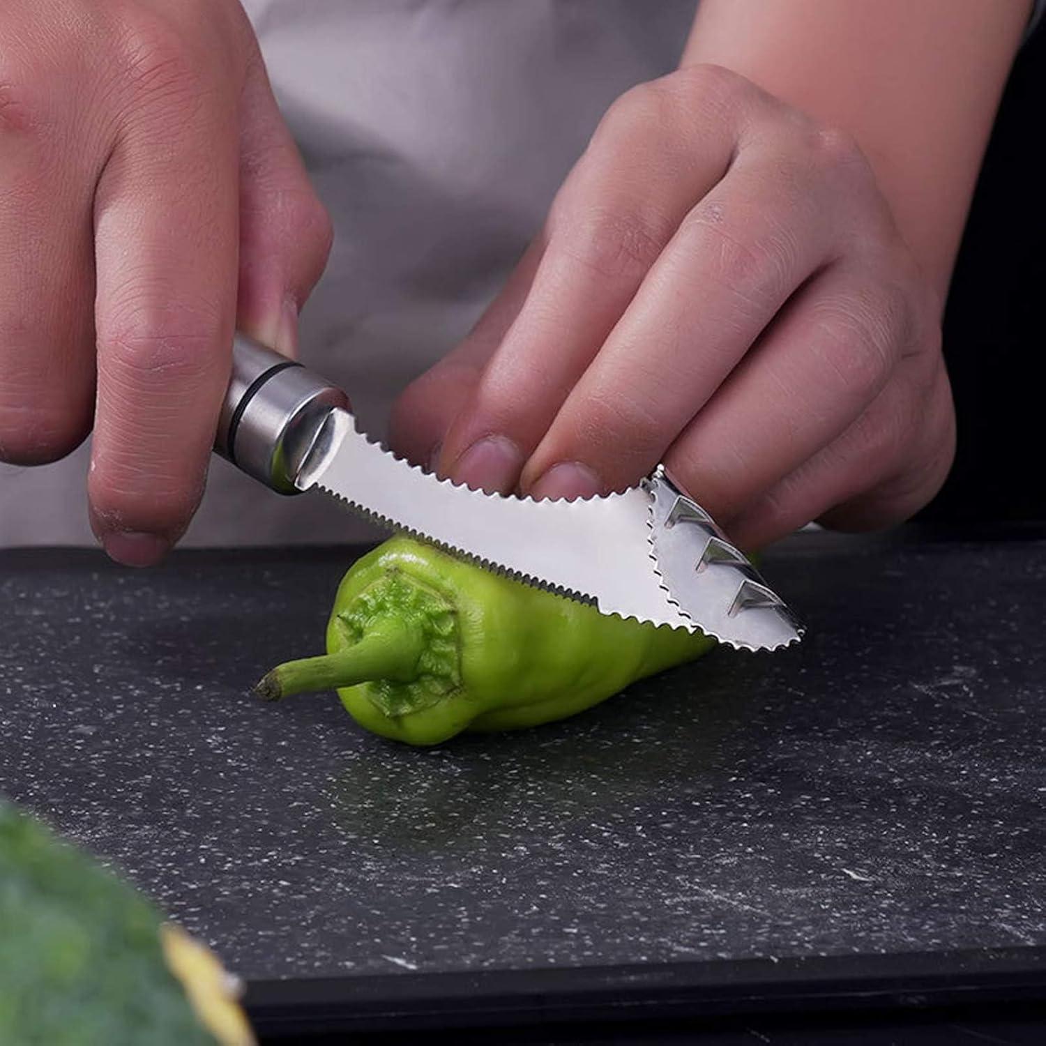 2 Sacadores de Semillas de Pimiento Beufee Acero Inoxidable 22cm