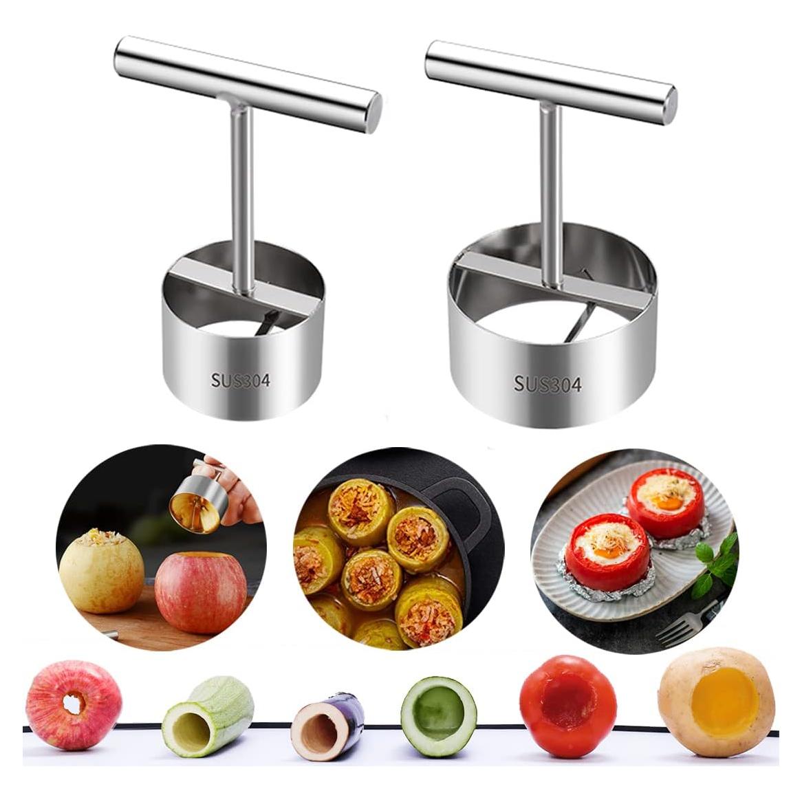 Set 2 Removedores de Núcleo de Frutas y Verduras PROVIVID