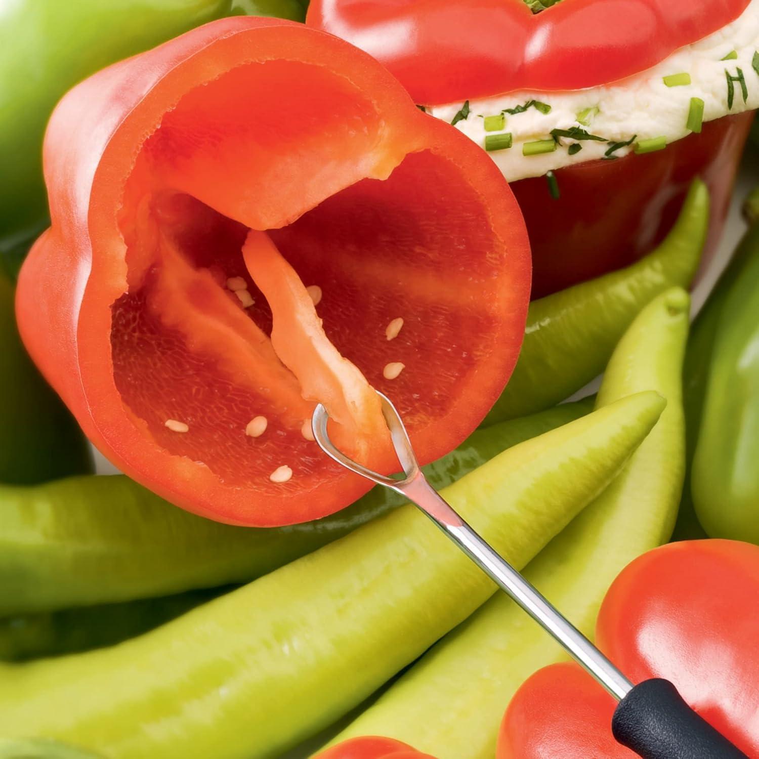Corador de Pimientos Triangle - Acero Inoxidable - Mango Antideslizante