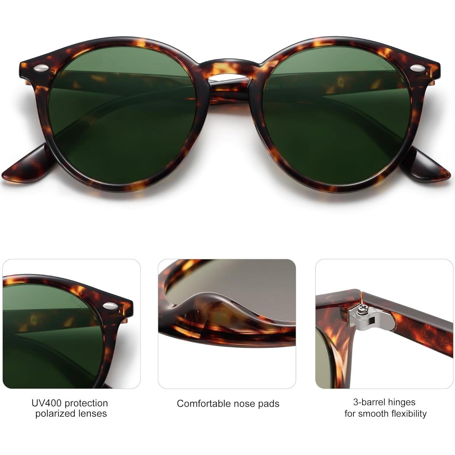 Gafas de sol polarizadas SOJOS SJ2069 retro 51mm UV400