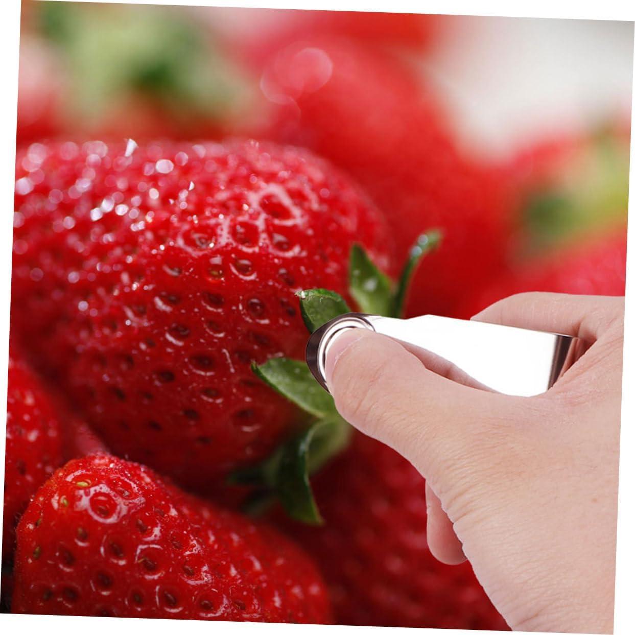 4 Piezas Removedor de Tallo Ergonómico Acero Inoxidable FUNOMOCYA