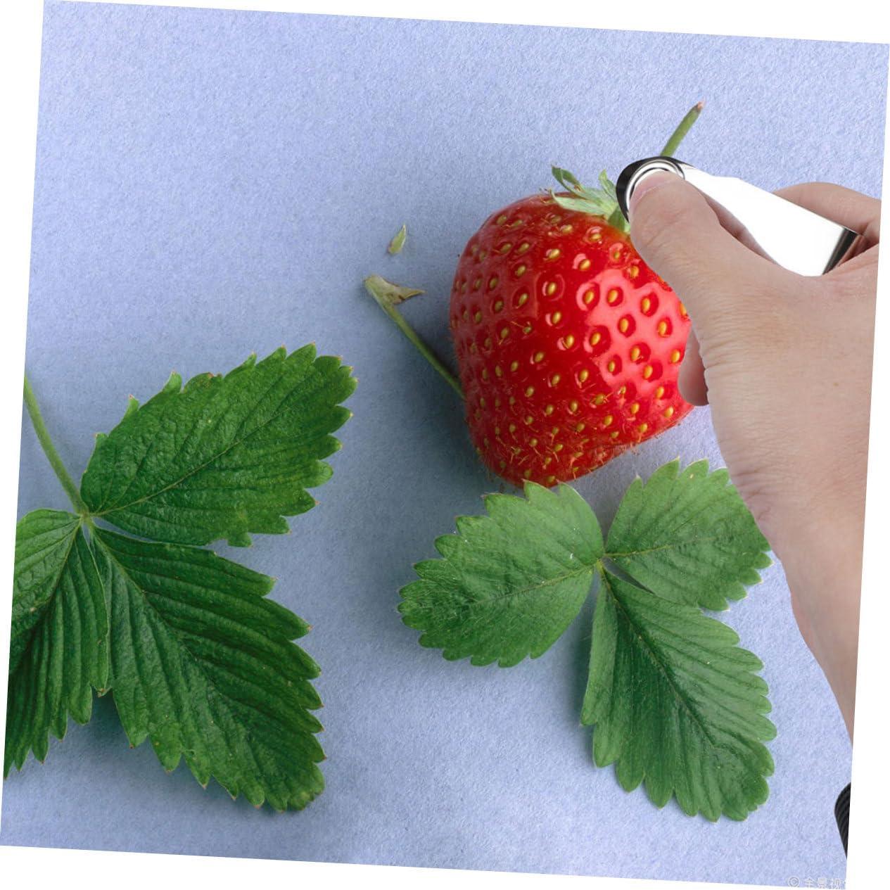 4 Piezas Removedor de Tallo Ergonómico Acero Inoxidable FUNOMOCYA