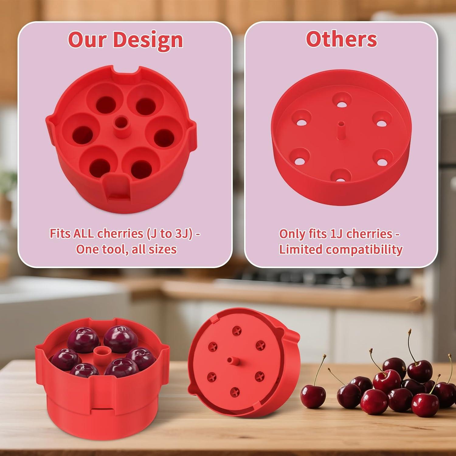 Deshuesador de Cereza Smtoery Rojo - Quita Huesos 6 Cerezas