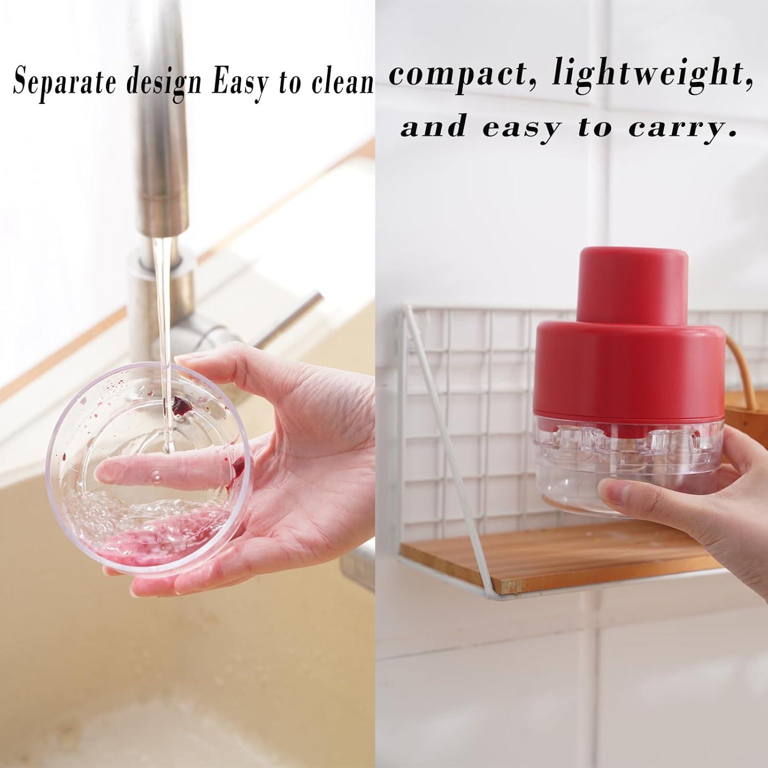 Deshuesador de Cerezas Firjuty Rojo, Multifuncional para 7 Cerezas