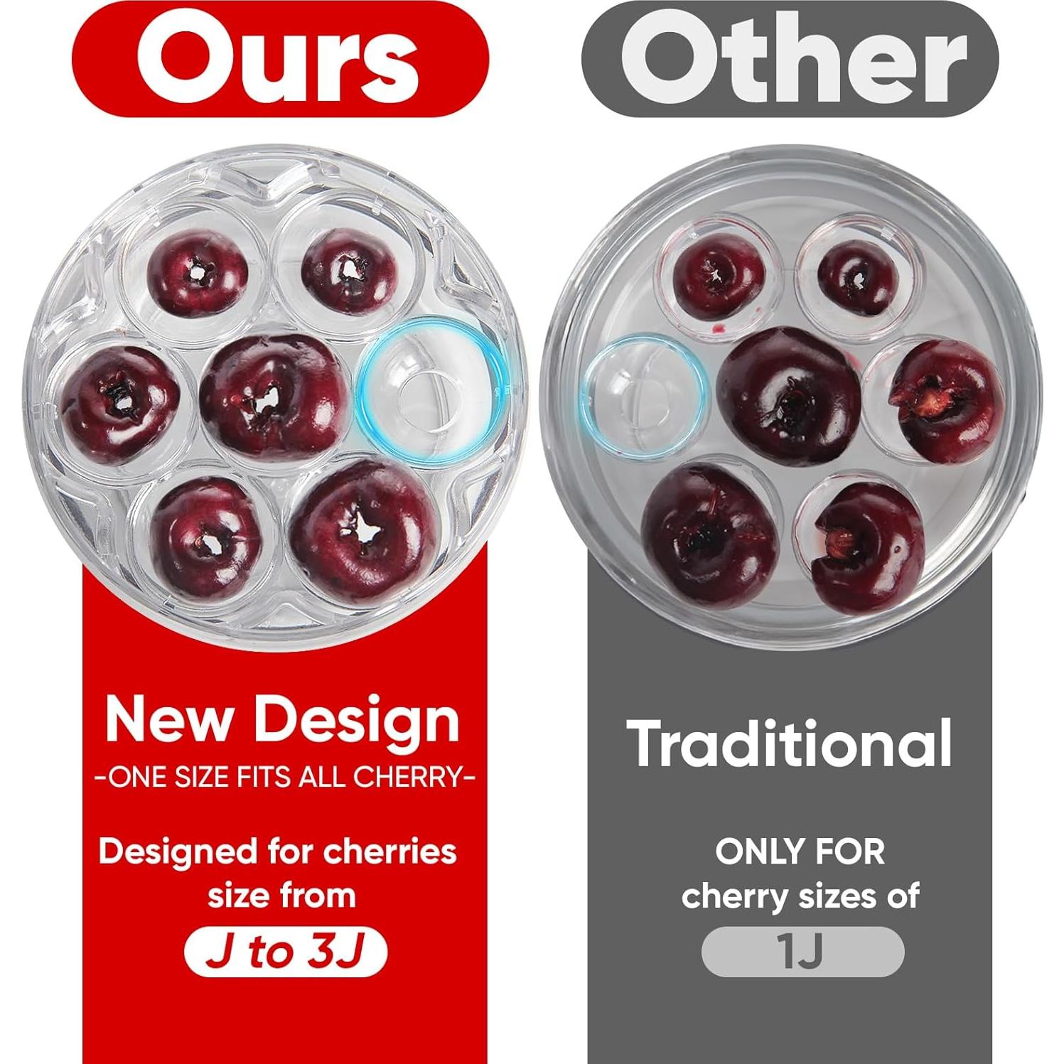 Deshuesadora de cerezas YYP 7 en 1, fácil de usar, roja