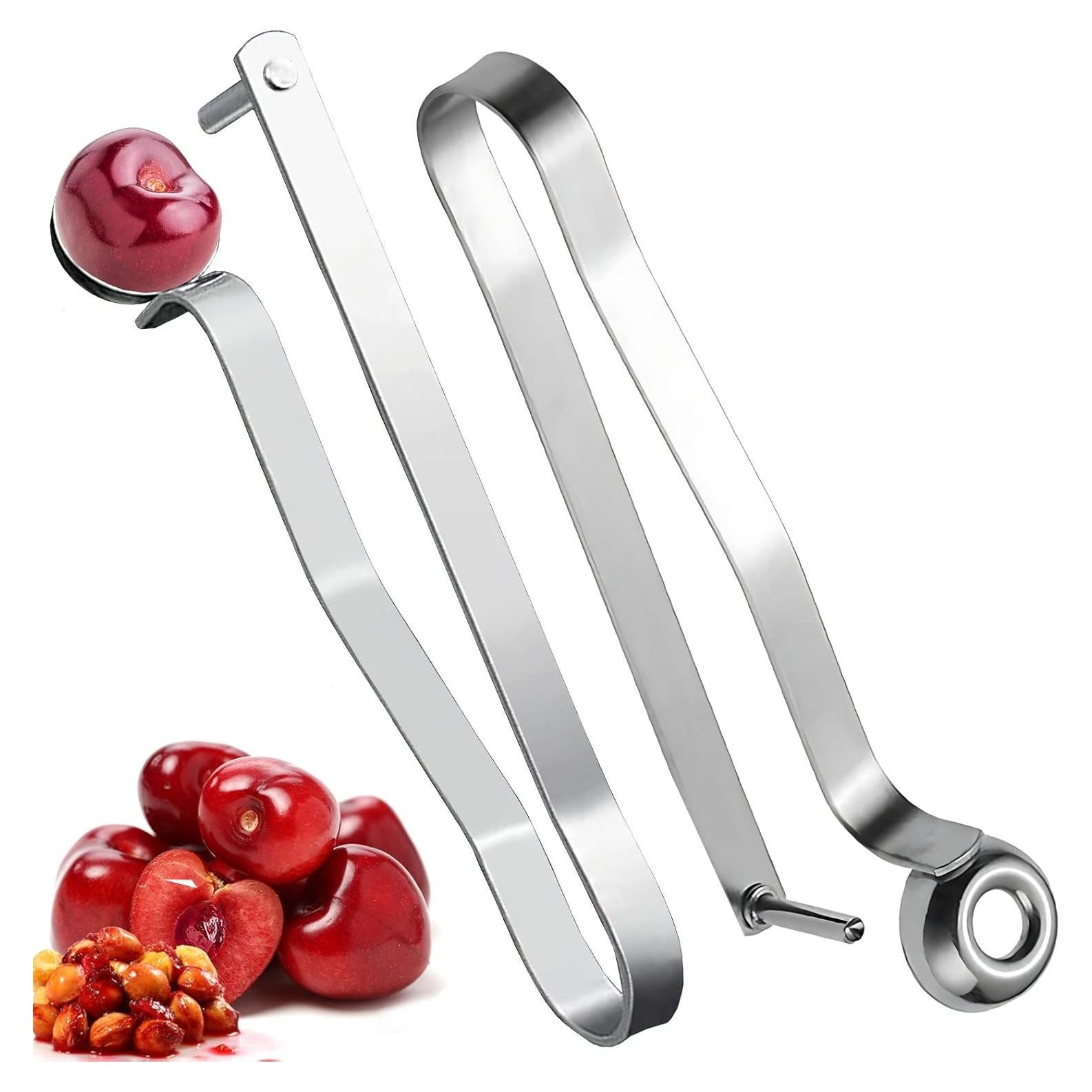 Deshuesador de Cereza Wobodan 2PCS Acero Inoxidable Apto Lavavajillas