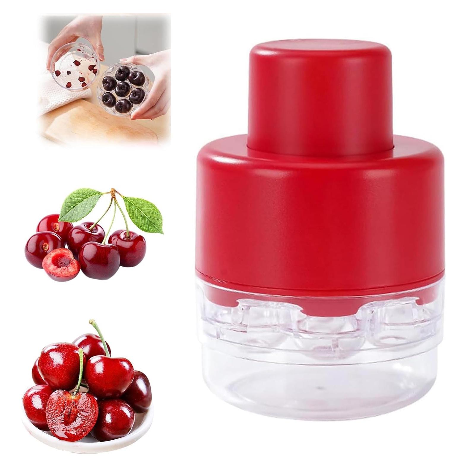 Deshuesador de Cereza PWireless 7 en 1 Rojo - Herramienta de Cocina