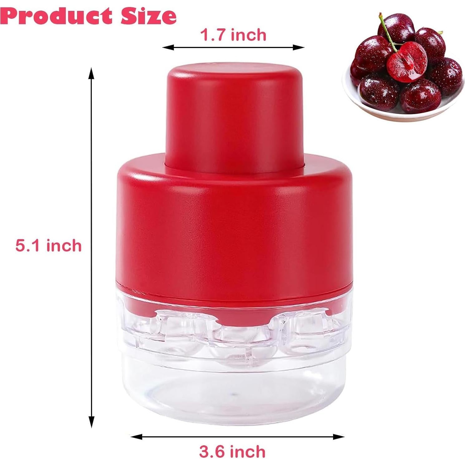 Deshuesador de Cereza PWireless 7 en 1 Rojo - Herramienta de Cocina