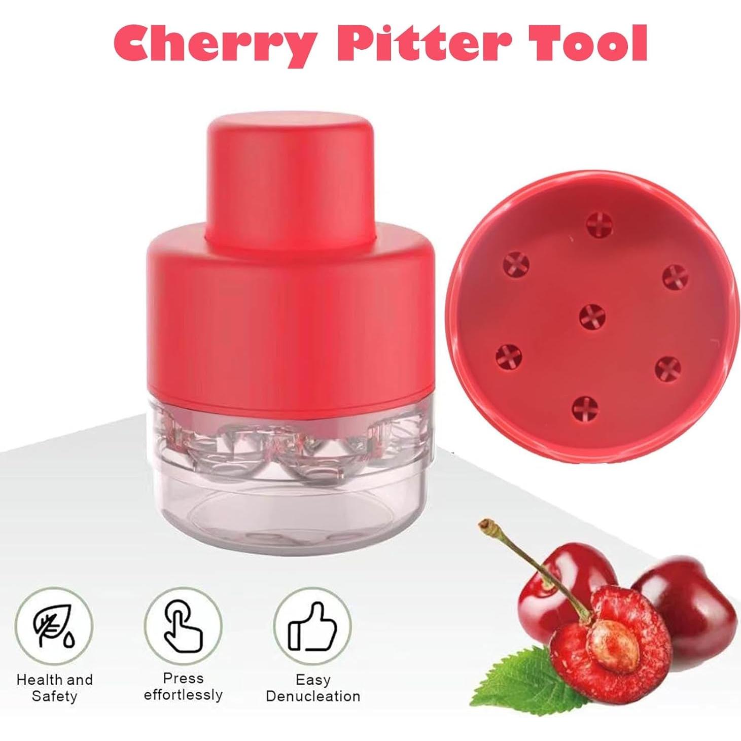 Deshuesador de Cereza PWireless 7 en 1 Rojo - Herramienta de Cocina