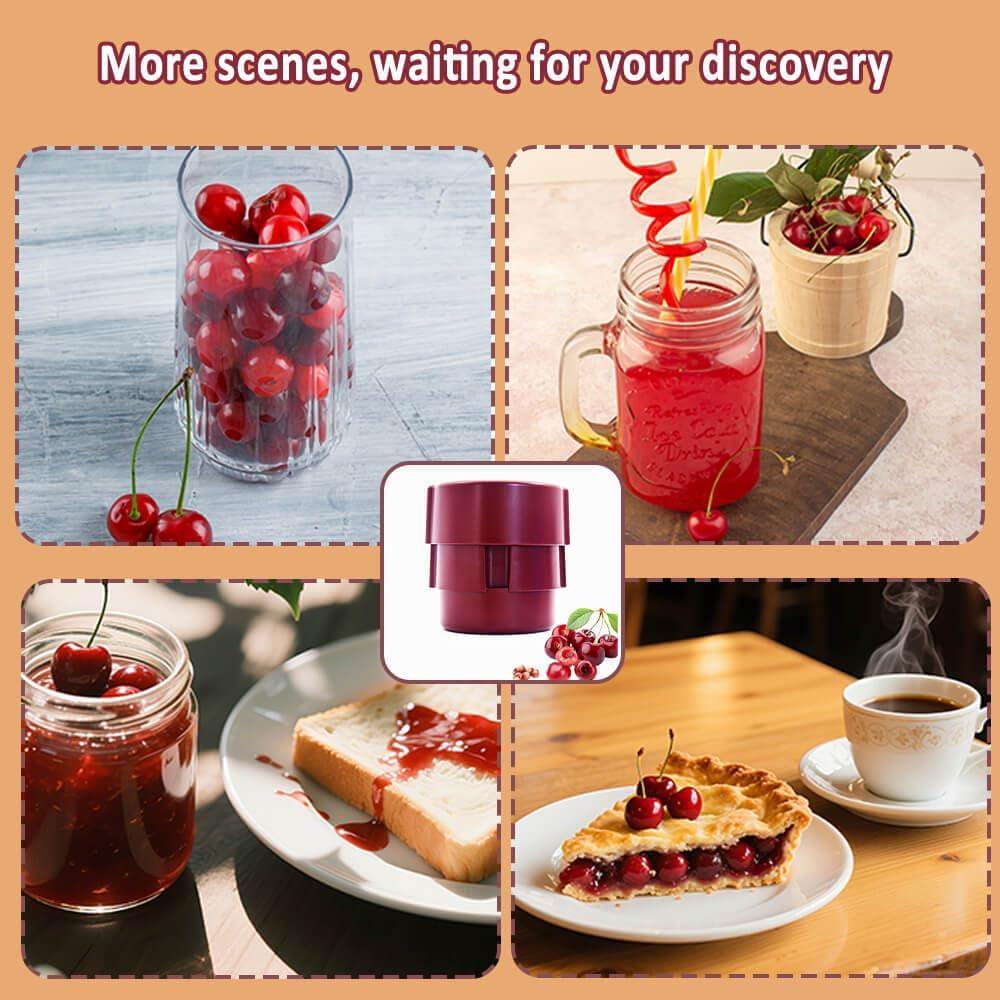 Quita Huesos de Cereza Jux Yagom - 6 Cerezas a la Vez, Rojo