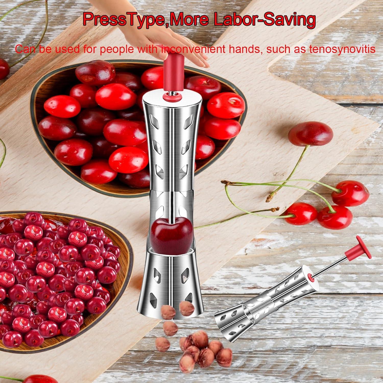 Quita Huesos de Cereza Firjuty Rojo, Herramienta Multifuncional