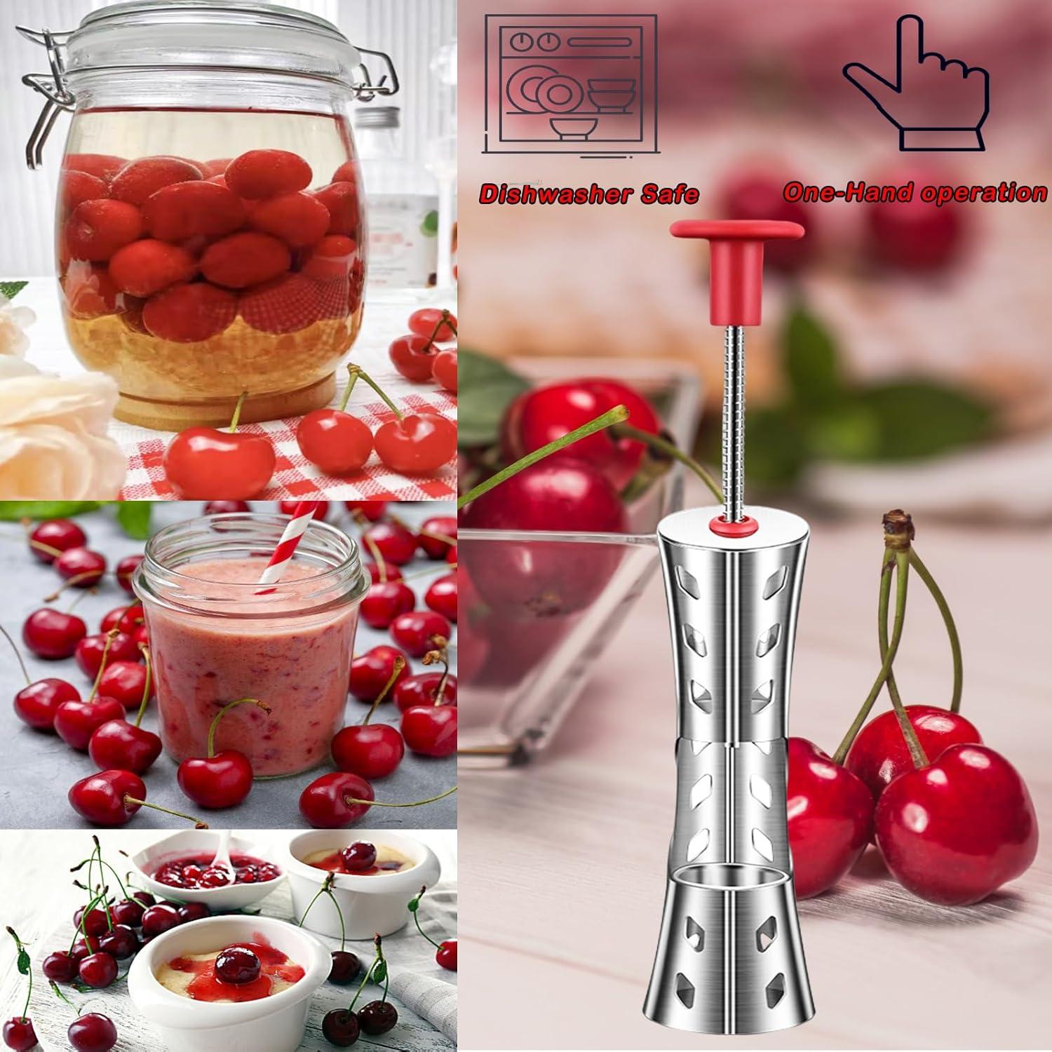 Quita Huesos de Cereza Firjuty Rojo, Herramienta Multifuncional