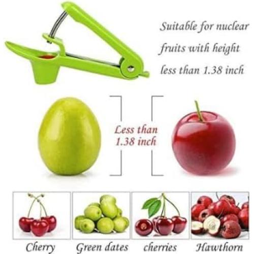 Deshuesador de Cereza Hovico Acero Inoxidable Verde 109g