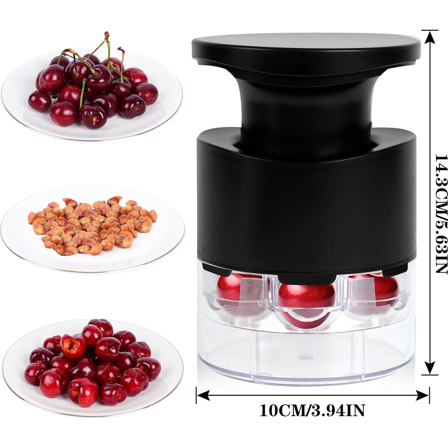 Deshuesador de Cereza JMBTLUS con Protector Salpicaduras - Negro