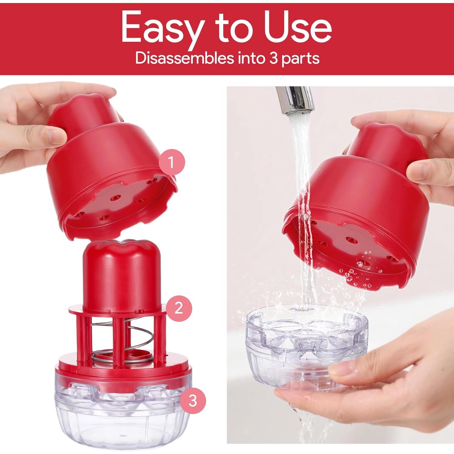 Herramienta Deshuesadora 7 en 1 Heygueo Roja para Frutas