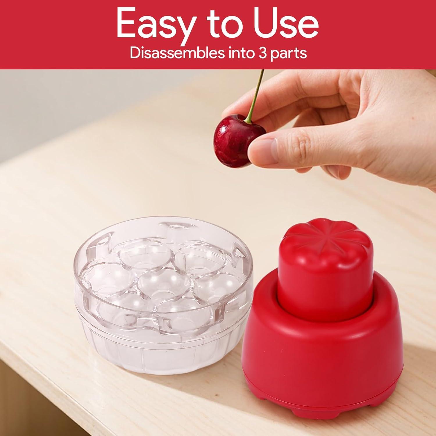 Herramienta Deshuesadora 7 en 1 Heygueo Roja para Frutas