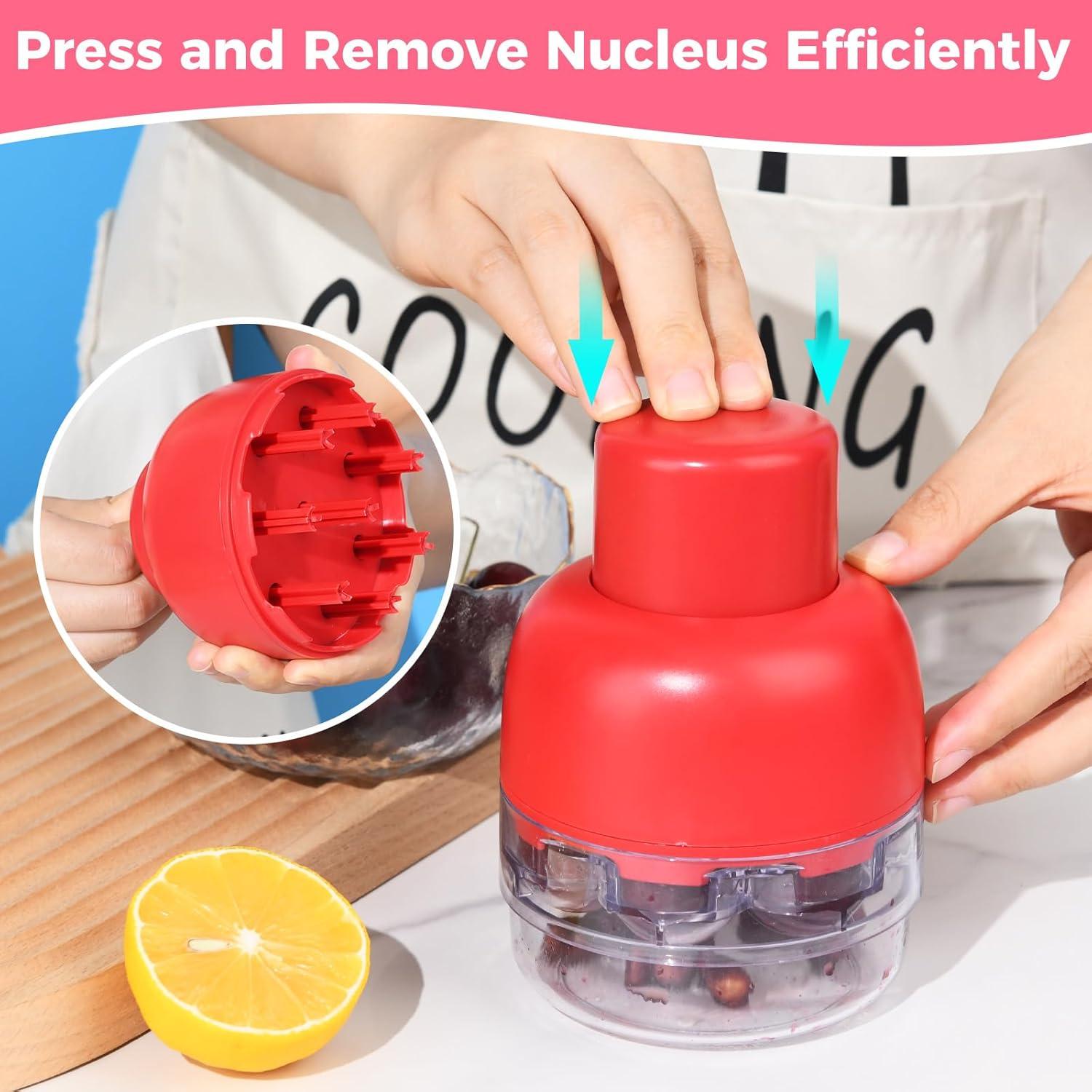 Deshuesador de Cereza 8 en 1 ManuycriptMingle Rojo