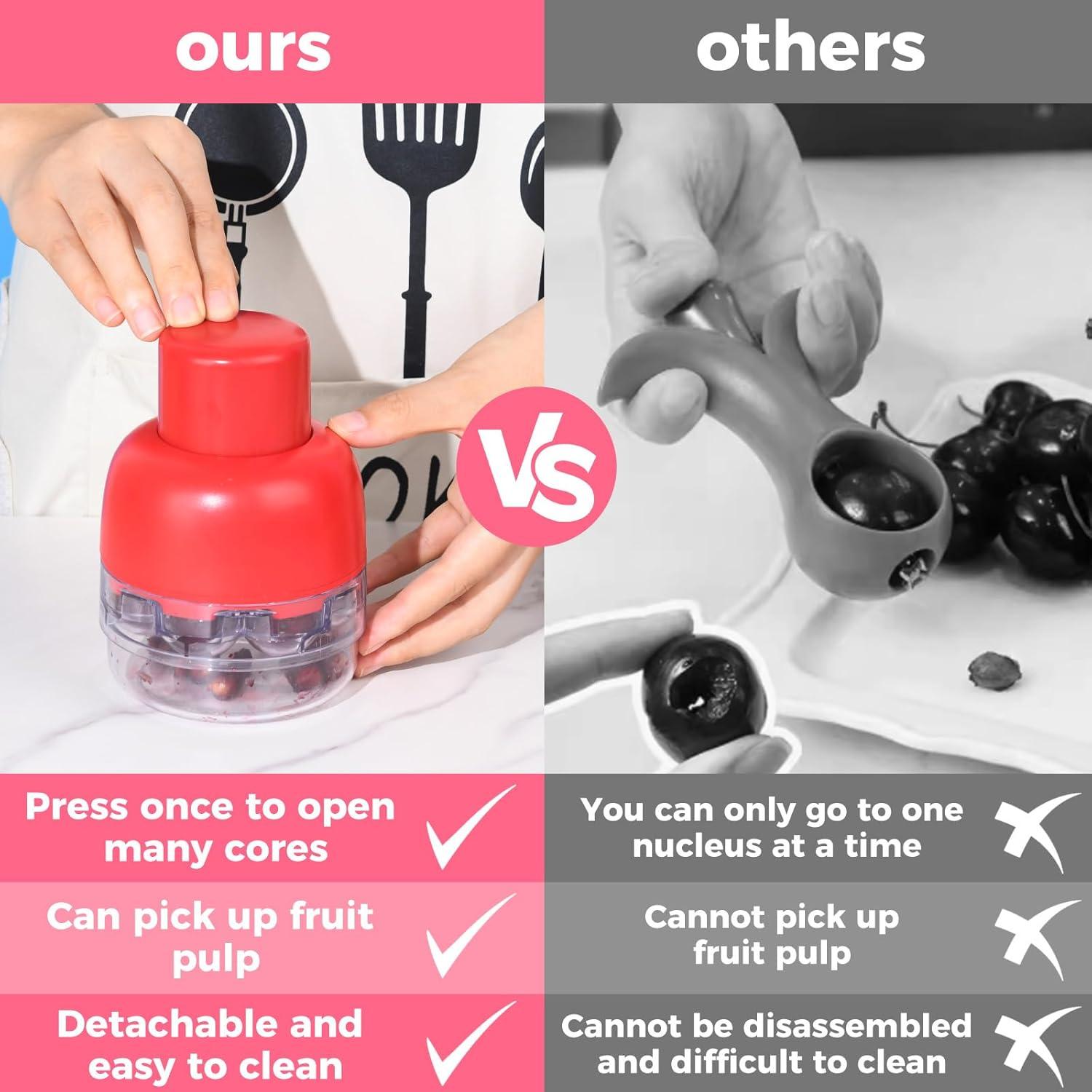 Deshuesador de Cereza 8 en 1 ManuycriptMingle Rojo