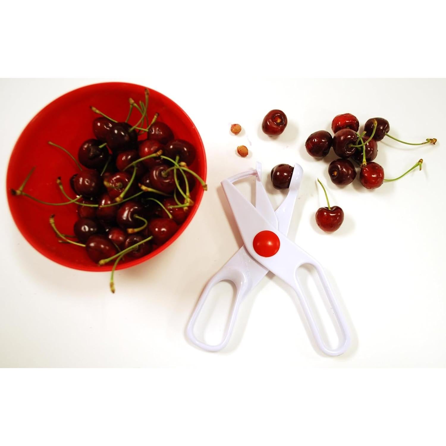 Deshuesador de Cereza y Aceituna Norpro 20cm Blanco