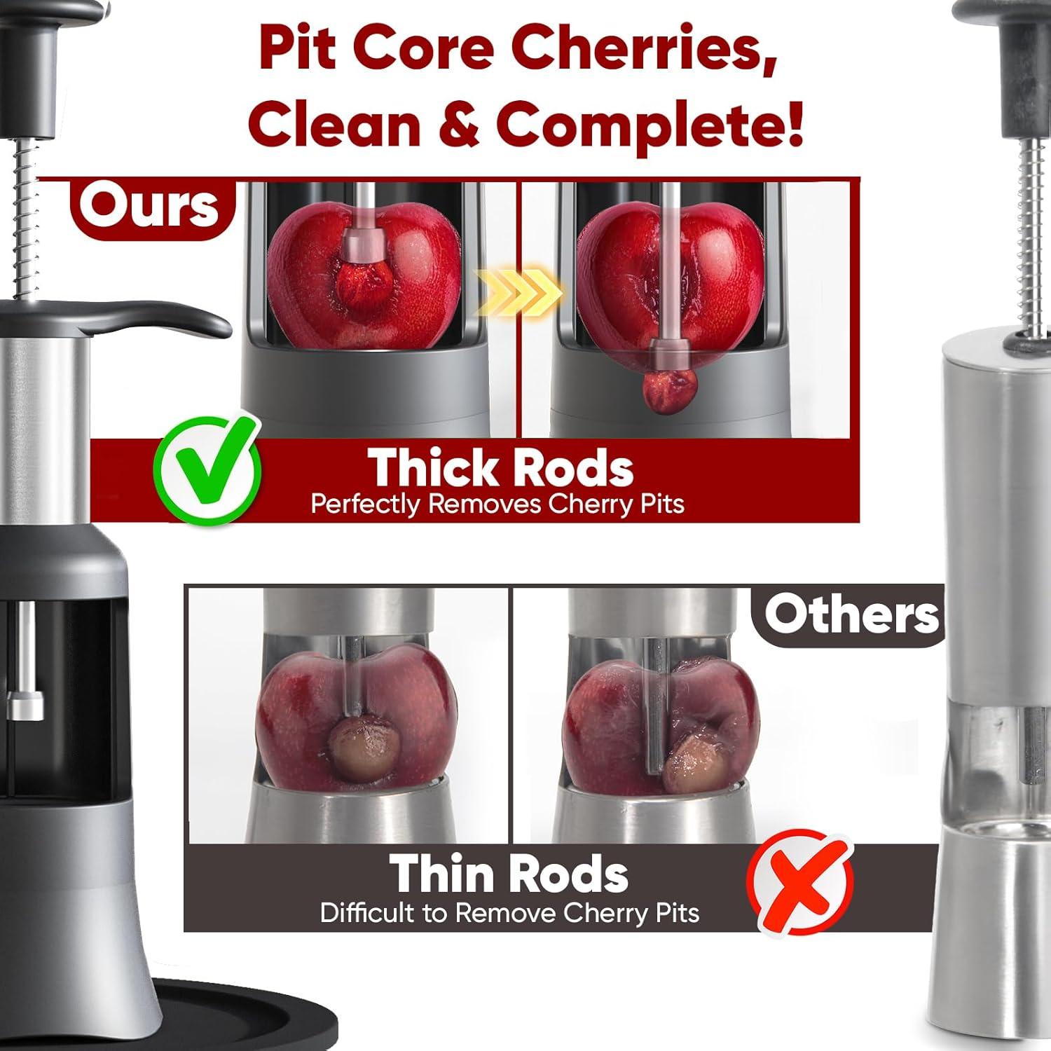 Deshuesador de Cereza Newness 2 en 1 Acero Inoxidable 33mm