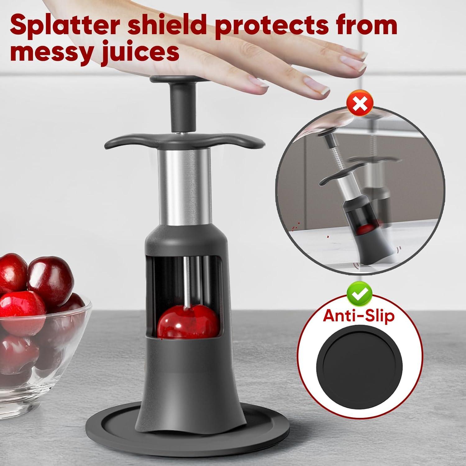 Deshuesador de Cereza Newness 2 en 1 Acero Inoxidable 33mm