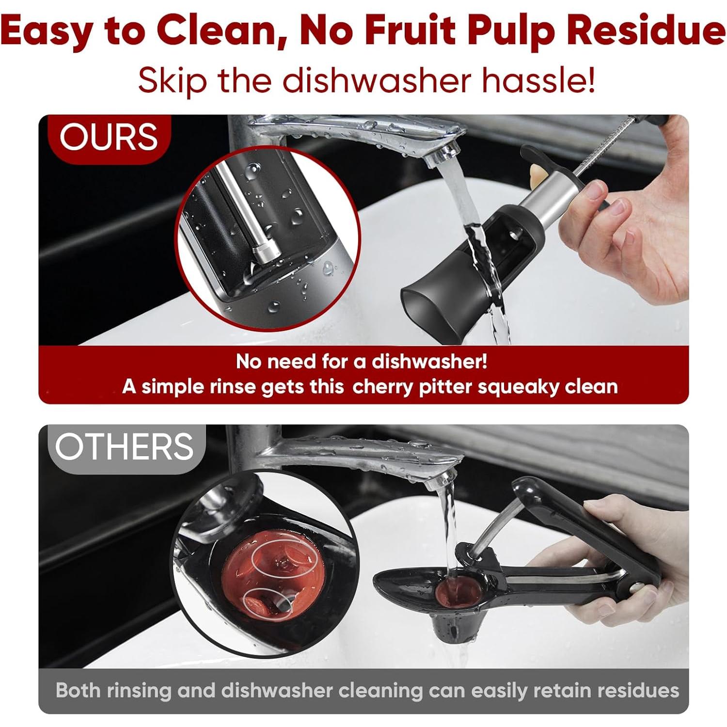 Deshuesador de Cereza Newness 2 en 1 Acero Inoxidable 33mm