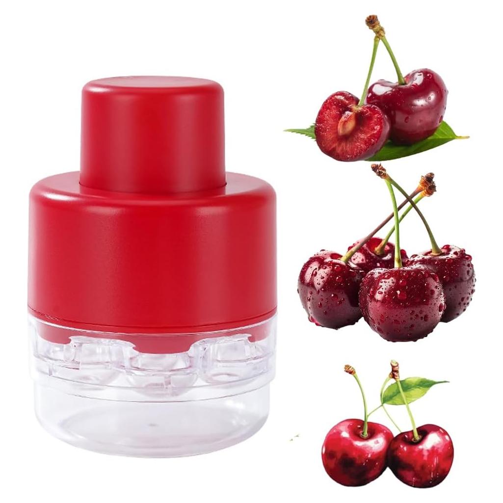 Removedor de Huesos de Cereza Taoxiwave Rojo 7 Agujeros
