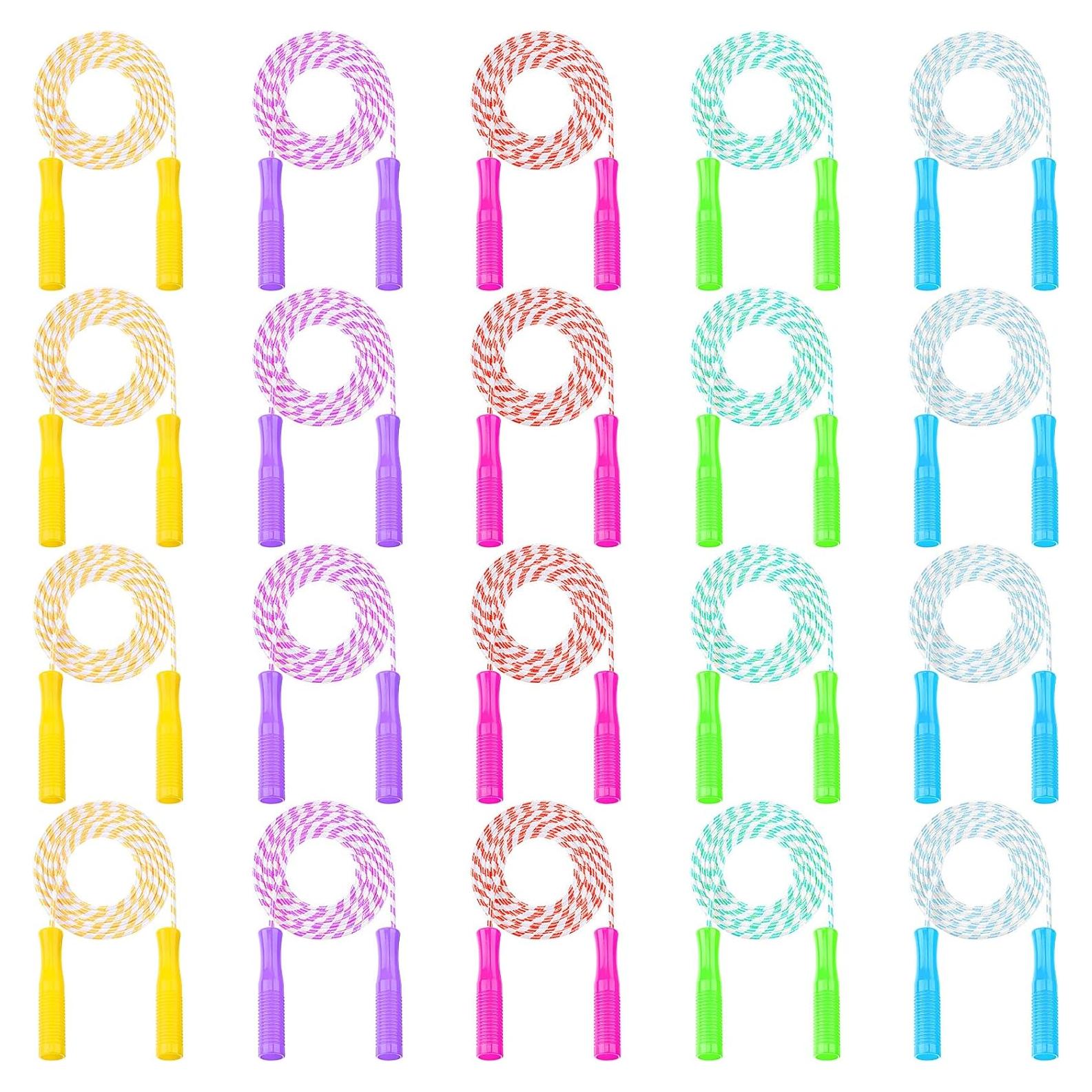Paquete de 30 cuerdas de saltar Aoriher 2.5m ajustables