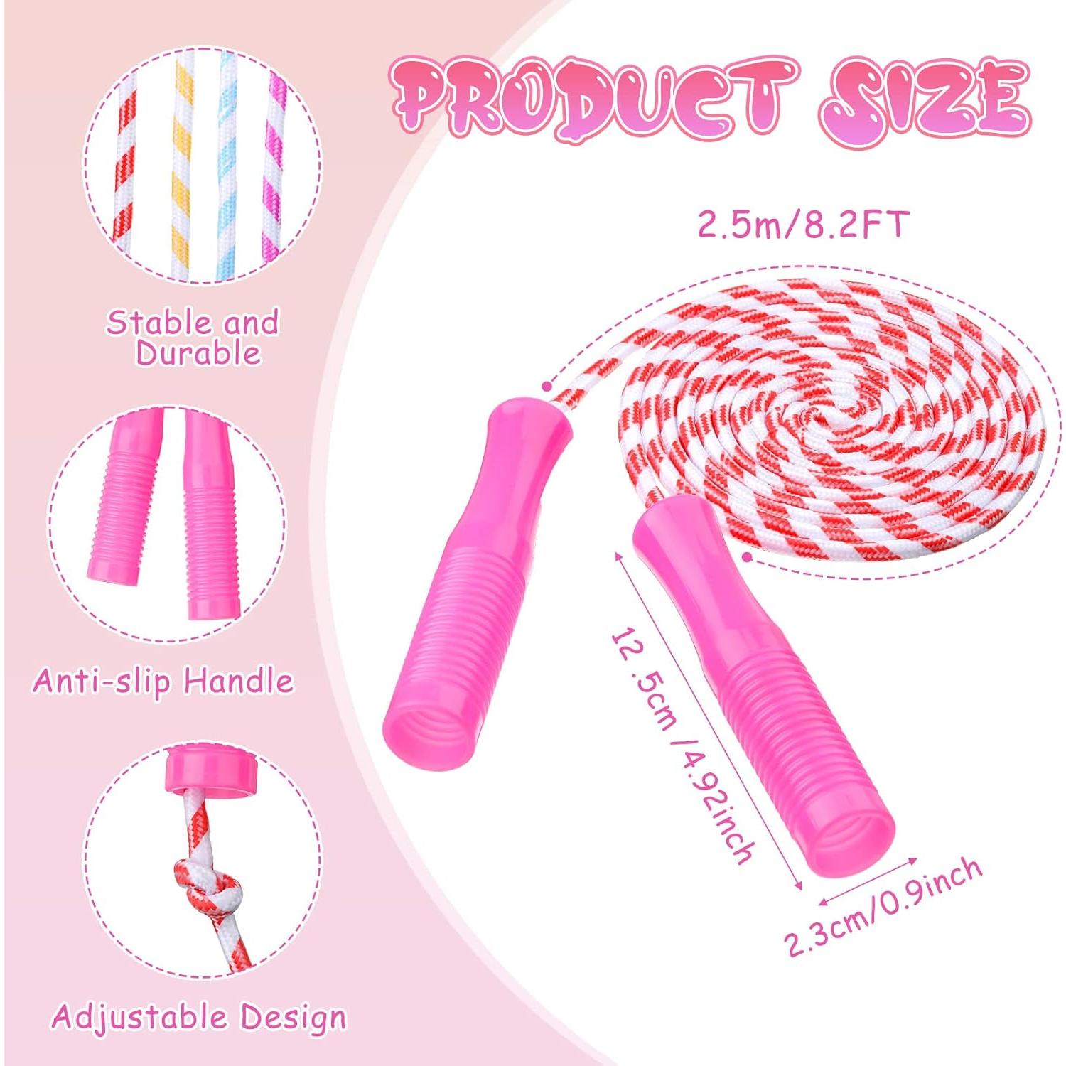 Paquete de 30 cuerdas de saltar Aoriher 2.5m ajustables