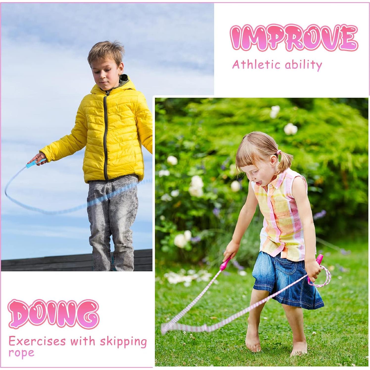 Paquete de 30 cuerdas de saltar Aoriher 2.5m ajustables