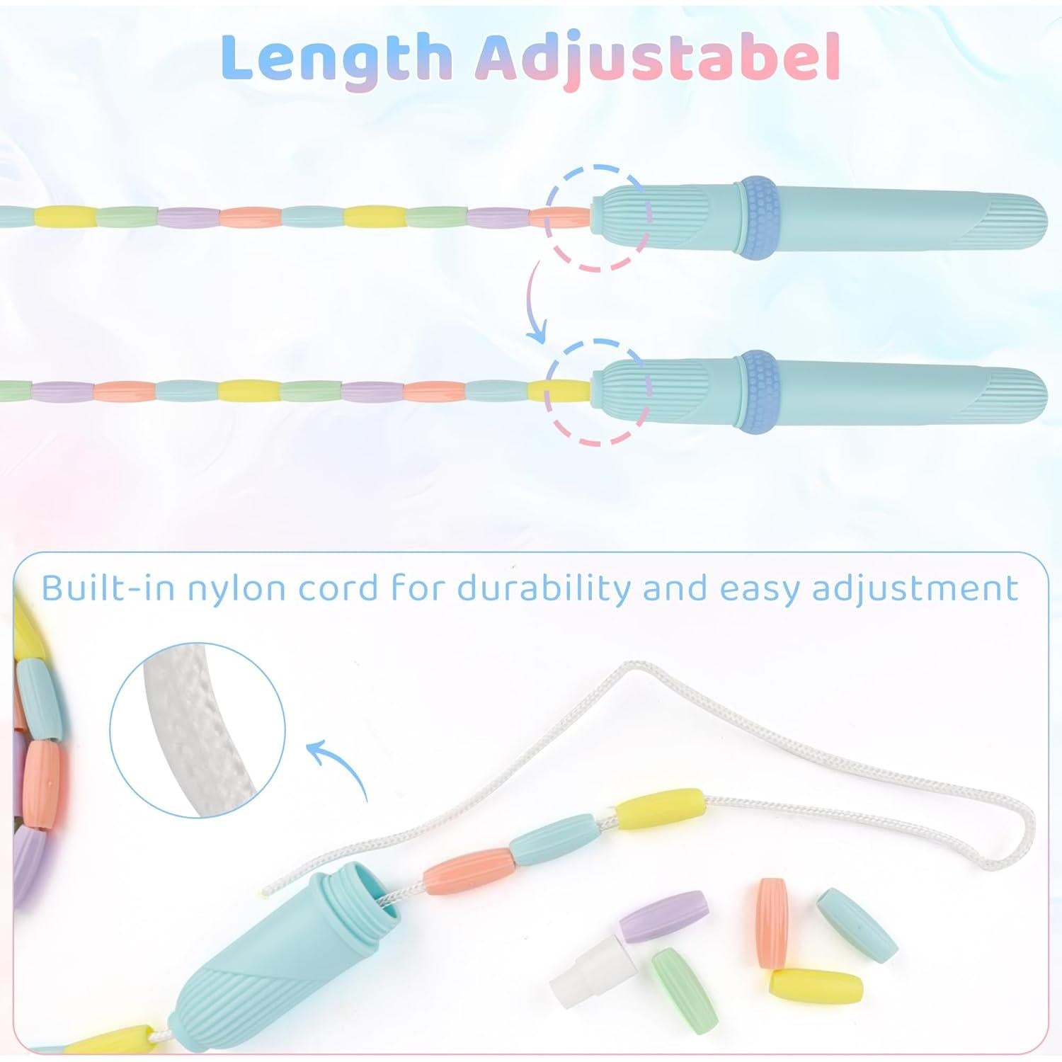 Cuerda de Salto Coolrunner Ajustable 2PC para Niños y Adultos