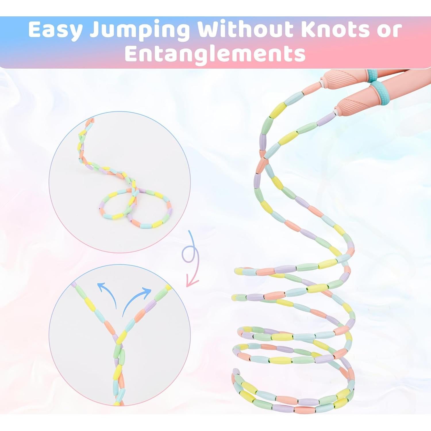 Cuerda de Salto Coolrunner Ajustable 2PC para Niños y Adultos