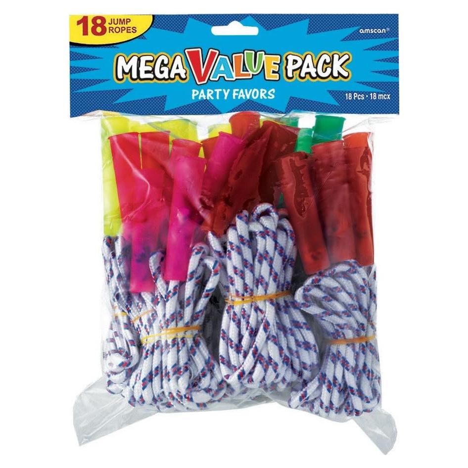 Cuerdas de Salto Amscan Multicolor 18 Pzs 34.92 cm Fitness